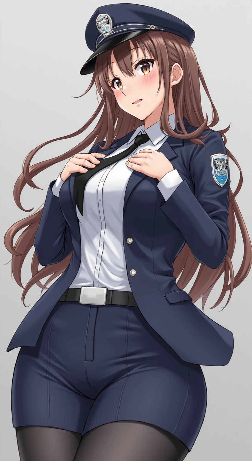 (( best quality)), Female police officer , Japanese Police、Metropolitan ...