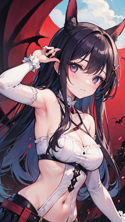 generate me a manga cover related to demons and the modern world