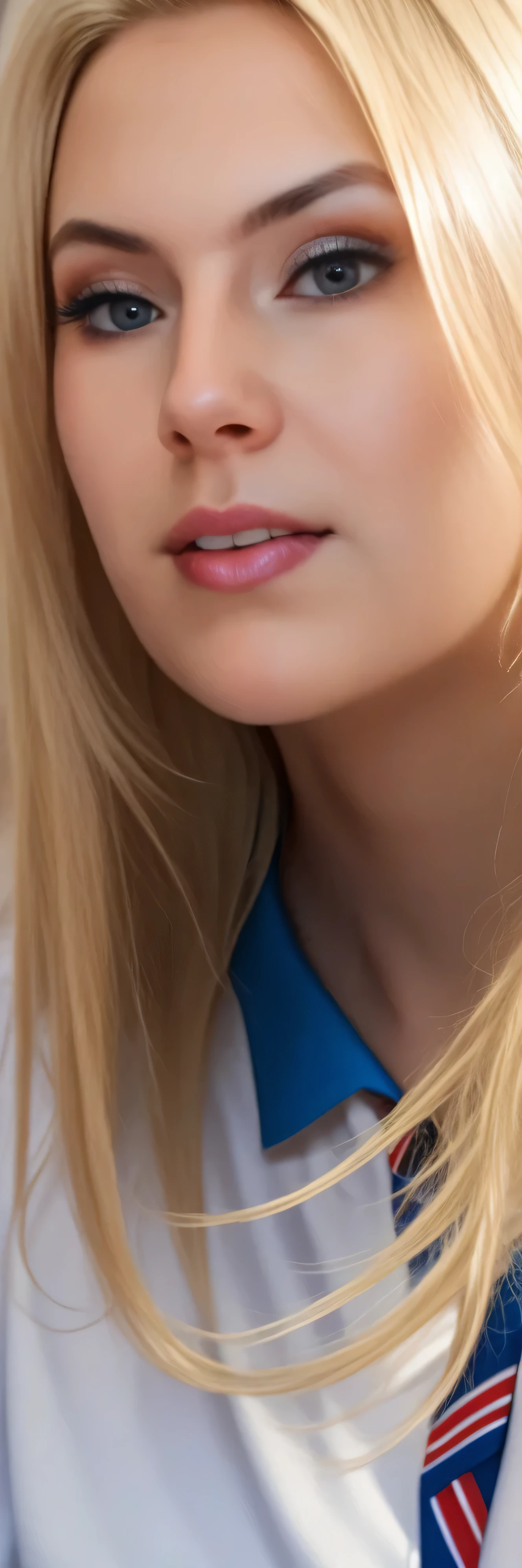 sfw:1.75,(masterpiece, best_quality:1.2), 1girl, solo, school_girl_cosplay_outfit:1.9, on bed,blonde_hair, detailed_face, full_body:2,intricate_details, photorealistic, cinematic_lighting, vibrant_colors, high_resolution
