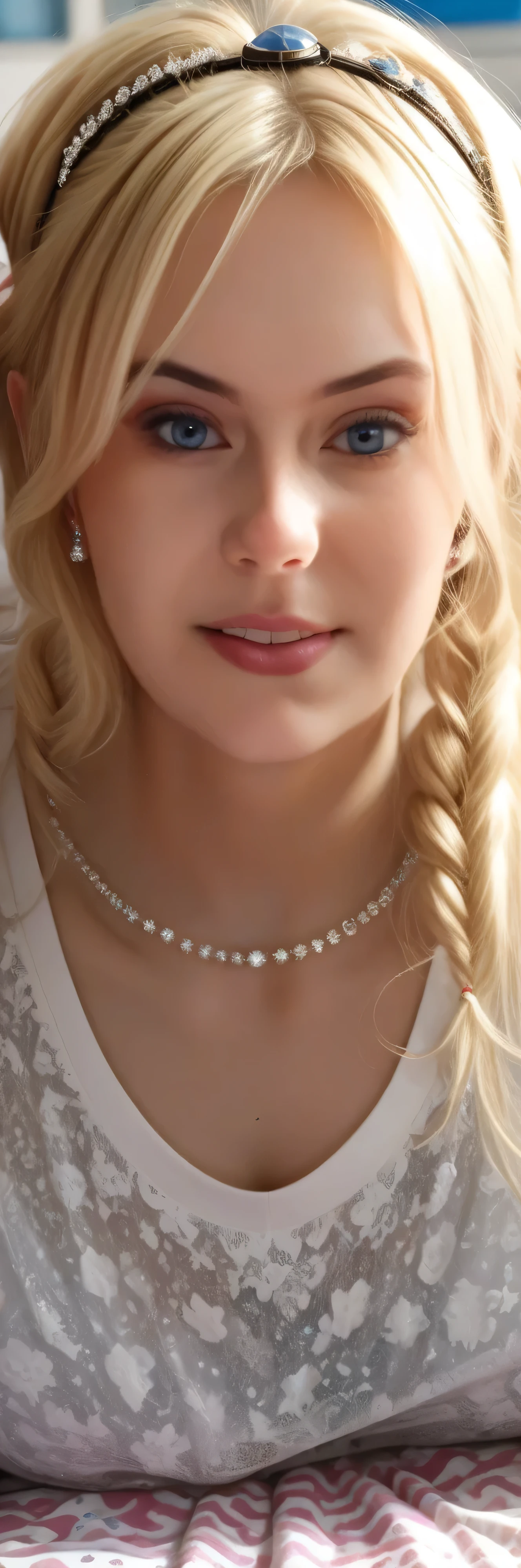sfw:1.5,(masterpiece, best_quality:1.2), 1girl, solo, school_girl_cosplay_outfit:1.9, on bed,blonde_hair, detailed_face, full_body:2,intricate_details, photorealistic, cinematic_lighting, vibrant_colors, high_resolution