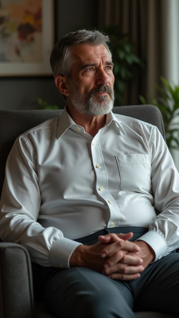 A men sitting down