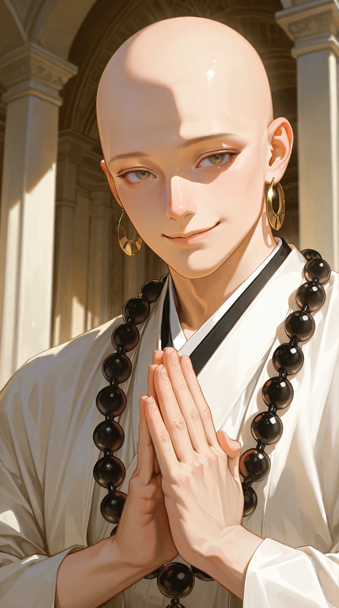 buddhist monk meditating
