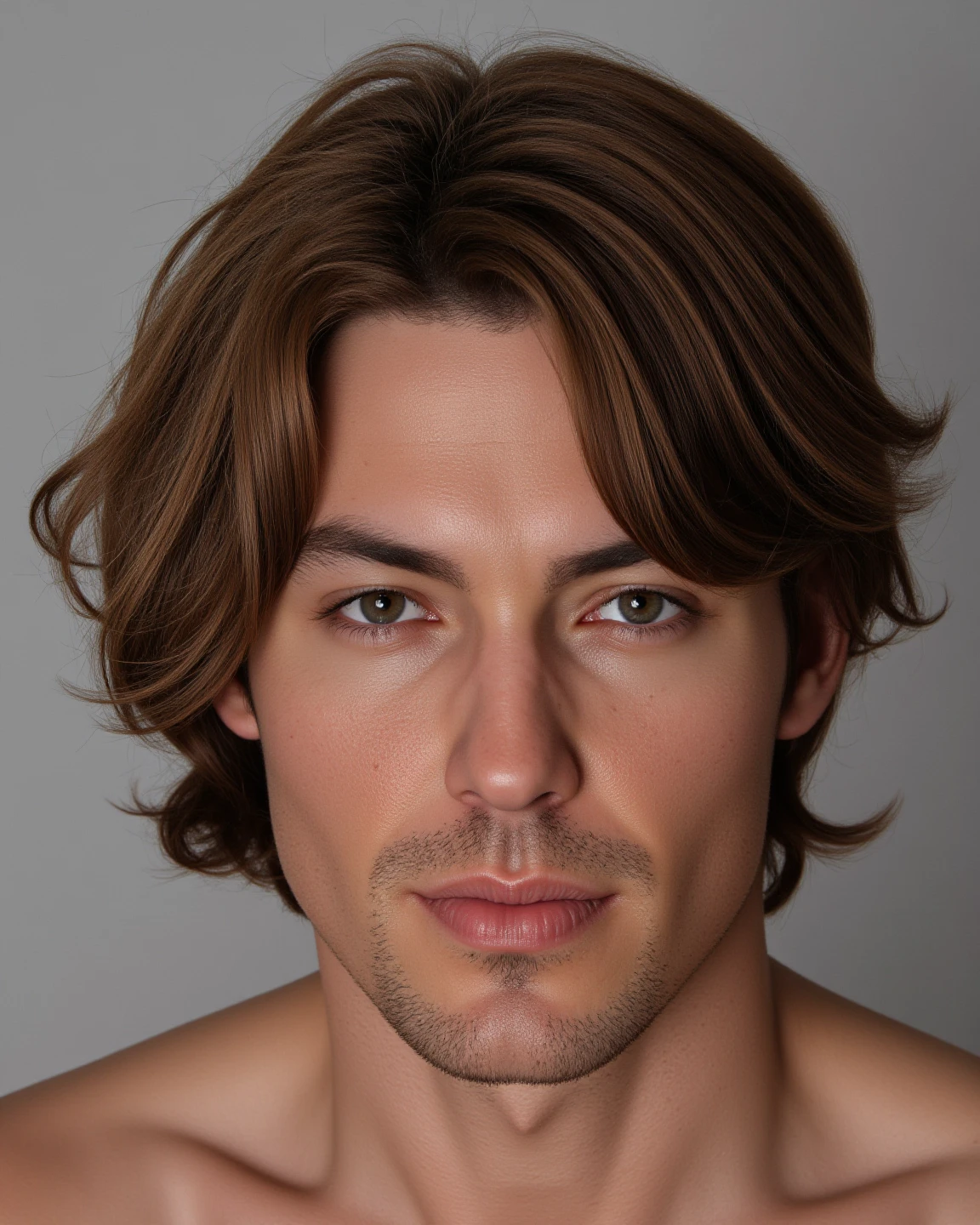 very realistic appearance of a man, Realistic hair, lifelike skin, Detailed, photo realism