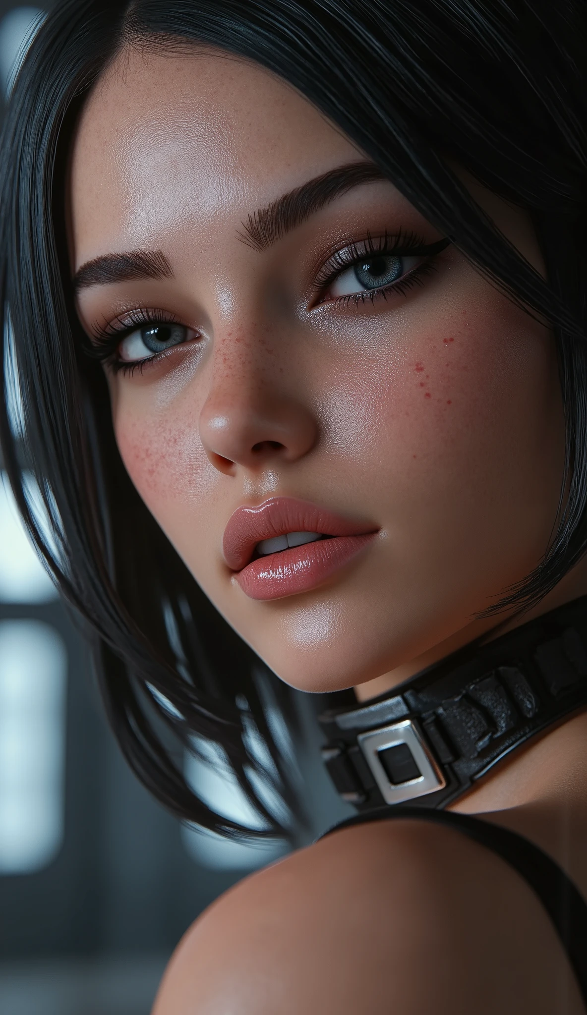 ((Best quality)), ((masterpiece)), (detailed:1.4), 3D, an image of a beautiful cyberpunk female,HDR (High Dynamic Range),Ray Tracing,NVIDIA RTX,Super-Resolution,Unreal 5,Subsurface scattering,PBR Texturing,Post-processing,Anisotropic Filtering,Depth-of-field,Maximum clarity and sharpness,Multi-layered textures,Albedo and Specular maps,Surface shading,Accurate simulation of light-material interaction,Perfect proportions,Octane Render,Two-tone lighting,Wide aperture,Low ISO,White balance,Rule of thirds,8K RAW, try to create and cover the whole body