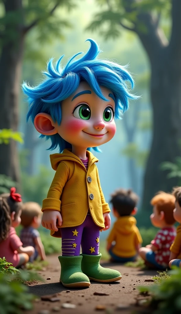 A cute boy showing his stinky feet low angle,barefoot, Foot Focus,White T-shirt,Foot Focus,Sweating on the soles of the feet, Black Hooded Jacket, There are bangs between the eyes,short hair,Light blue hair, Black pants, Anatomically correct, There is a single blue horn in the middle of the head, black eyes, Looking at the audience,Confuse,Sitting on another man's body,Sitting on his body,Sitting on the audience's body,Cute boy's ass sits on another man's body,Subjective perspective。First Perspective,The boy sits on your body,Sit on your belly,The audience needs to see their own body from the First Perspective,Audience members wearing white shirts,