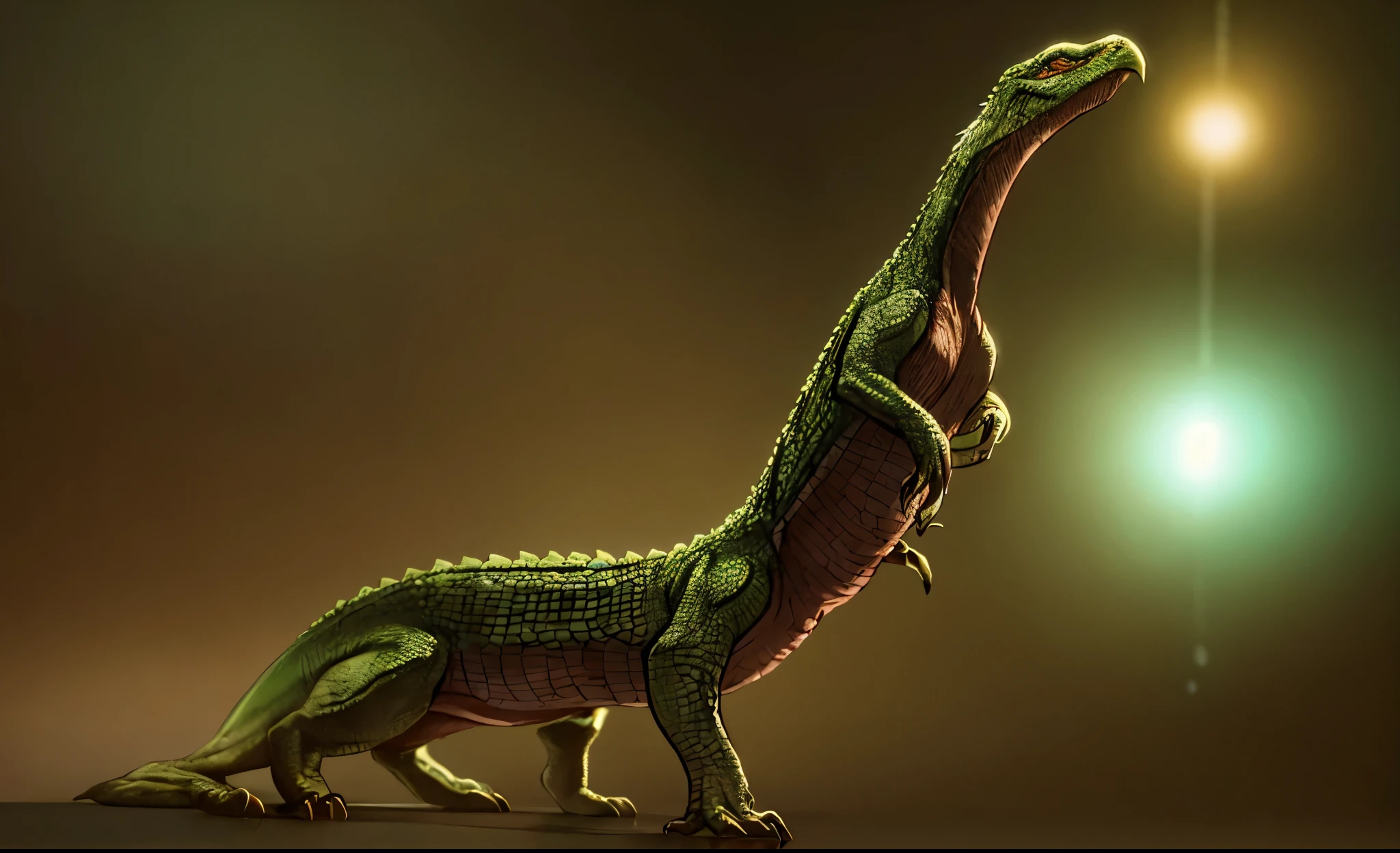 SCP-1013 appears to be a small reptile with a distinctly avian head, refine the image with better sharpness and resolution, quality character render; low angle; ultra high quality model; production quality cinema model; excepcional masterpiece