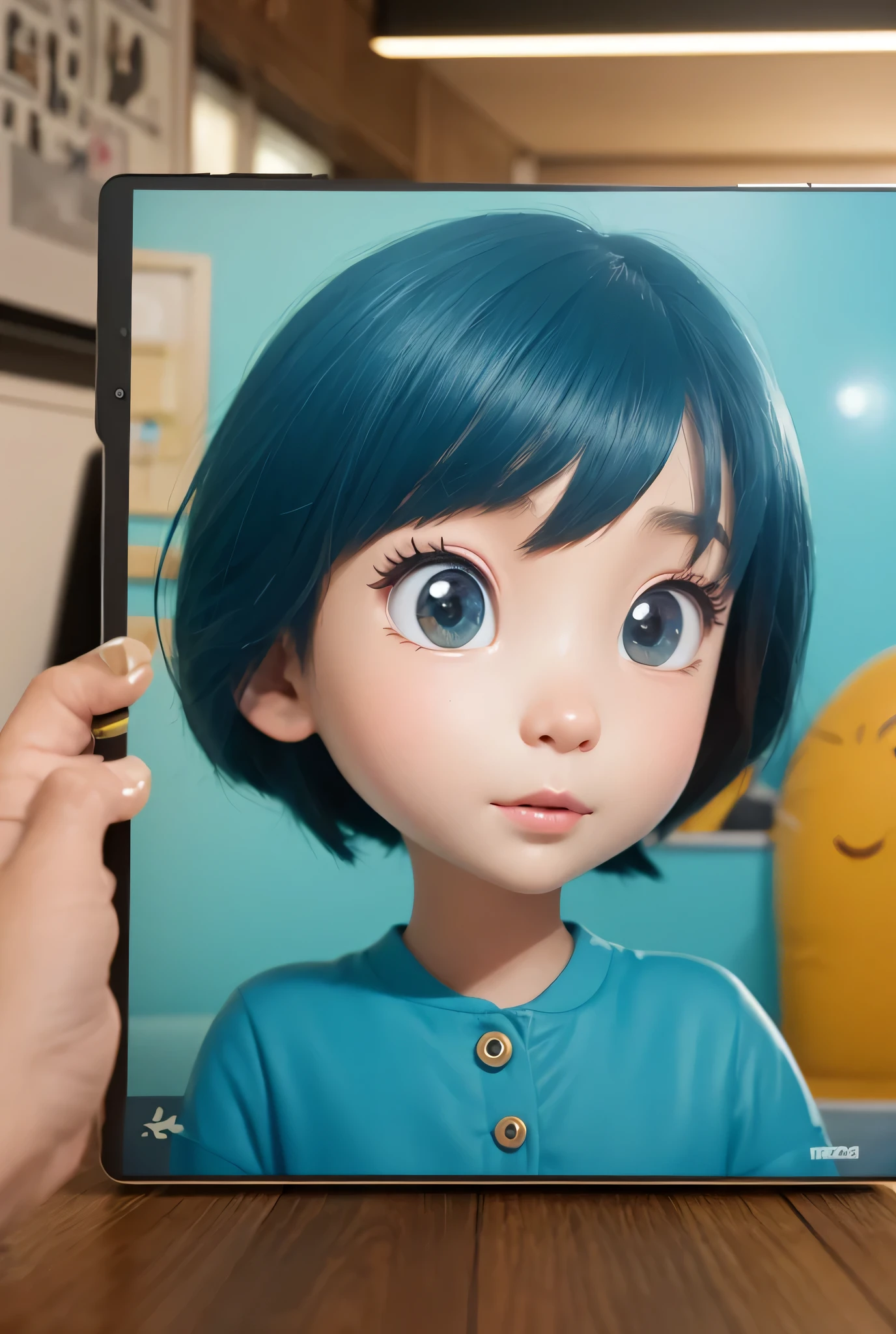 rafed asian girl in a sweater looking at a computer screen, screenshot from a movie, the hime cut, still from a live action movie, lofi girl, highlight scene of the movie, still from a movie, still frame from a movie, lofi girl aesthetic, with short hair, still from the movie, lofi, scene from live action movie