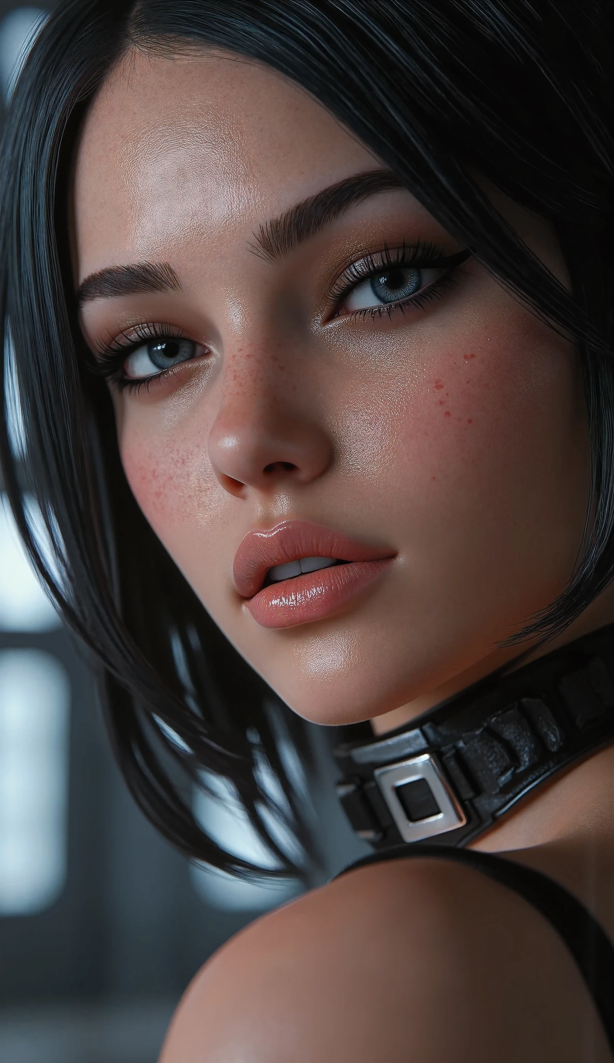 ((Best quality)), ((masterpiece)), (detailed:1.4), 3D, an image of a beautiful cyberpunk female,HDR (High Dynamic Range),Ray Tracing,NVIDIA RTX,Super-Resolution,Unreal 5,Subsurface scattering,PBR Texturing,Post-processing,Anisotropic Filtering,Depth-of-field,Maximum clarity and sharpness,Multi-layered textures,Albedo and Specular maps,Surface shading,Accurate simulation of light-material interaction,Perfect proportions,Octane Render,Two-tone lighting,Wide aperture,Low ISO,White balance,Rule of thirds,8K RAW, try to create and cover the whole body