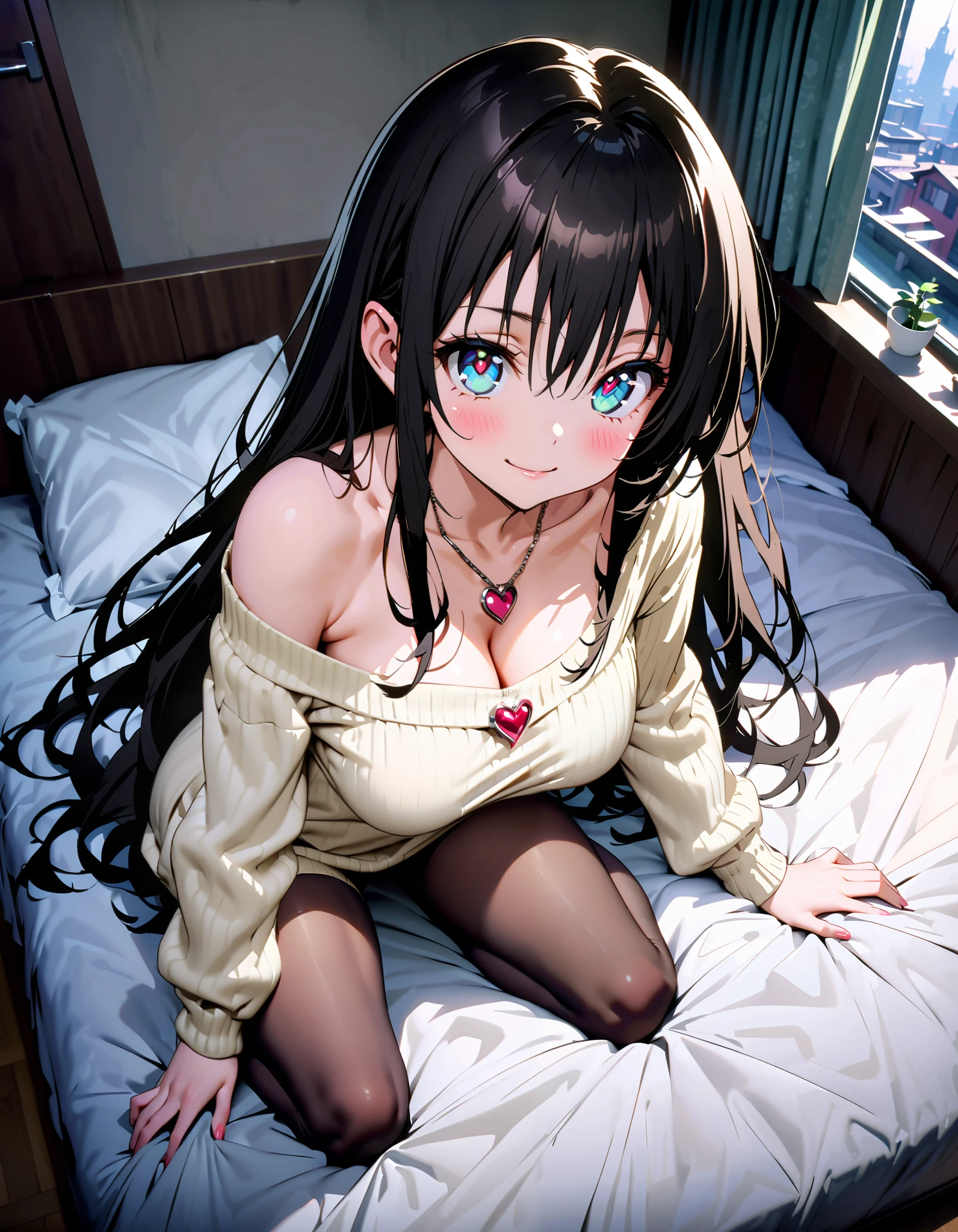 on girl、30-year-old woman、Cat Eyes、Beautiful eyes、Cosplay、bust（90）、Cleavage、Cute clothes、Frilled Skirt、looking at the camera、Leg spread、panty shot、glamorous、black tights、Warm skin、【erect nipples】
【see through】
