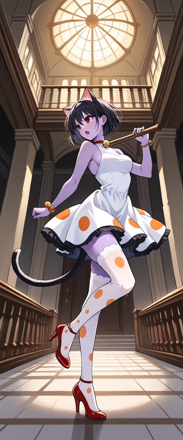 FGO, (solo), (1 girl), crossed legs, (skinny), (flat chest), very small breasts, beautiful, masterpiece, best quality, creepy eyes, licking lips, full body, see all parts of the body, cowboy shot, (sake), in spring, cherry blosssom, onsen, ultra-detailed, illustration, emphasis lines, ultra perfect anatomy, oni horns, short hair, purple hair, purple eyes, <lora:shutenDoujiFateGO_shuten:0.7> <lora:soloLevellingStyleLora_v15:0.5>
