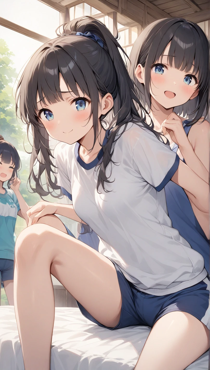 (score_9, score_8_up, score_7_up), 1girl, VirtuosaBase, cute, (chibi:0.7), black hair, blunt bangs, long hair, broken halo, energy wings, black eyes, mole under right eye, small breasts, virgin killer sweater, detached sleeves, gray sweater, single hand victory pose, hand on hip, leaning forward, looking at viewer, upper body, zoom out, white background, huge ass , ass , underboob ,under breasts , thighs , big thighs , thicc thighs , ass
hetero, fdom_sw, standing, big dick, handjob, girl sandwich, 4girls, eager girls, surprised scared 1boy, eyl_sub, eyeless, in an excited crowd, tank top, shorts, reach-around, groped and ravished by aroused women, grabbing another's clothes, shirt pull, undressing another, forced exposure, Expressiveh, BREAK score_9, score_8_up, score_7_up, rating_explicit, source_anime, ,futa , penis grab , grabbing , cum , penis grab , rubbing penis , blush , blushing , pussy , no panties , bottomless , no pants , cum , open mouth , blush , blushing , red blush , blush on face , tongue out , rollingeyes