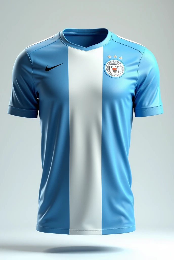 White and blue football team jersey 