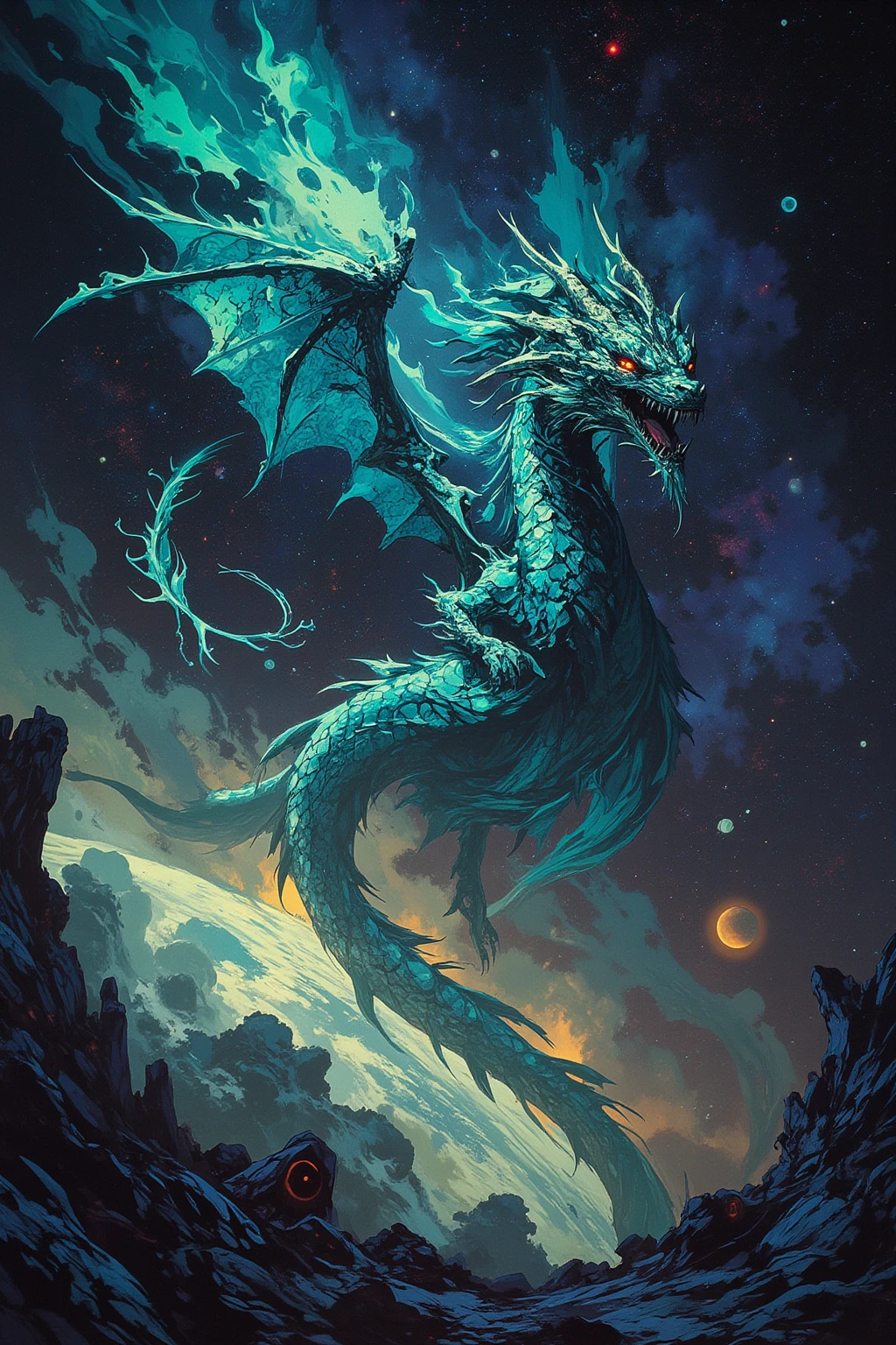 cute baby pink Dragon with mesmerizing feature butterfly ethereal wings masterpiece, top quality, best quality, official art, beautiful and aesthetic:1.2), (1dragon), extreme detailed,(fractal art:1.3), colorful, highest detailed, (masterpiece, best quality:1.3) 1 bright-amber, blue, green cat like-eyes, professional digital painting, Unreal Engine 5. playful teasing expression, finely detailed eyes, happy mood, epic scene, epic composition, Cinematic Lighting, Volumetric Lighting, ethereal light, intricate details, extremely detailed volumetric rays. oil painting, Detailed facial features, Sunlight, bright colors, dramatic lighting, expressive eyes, High Resolution, 4K quality, Photorealistic