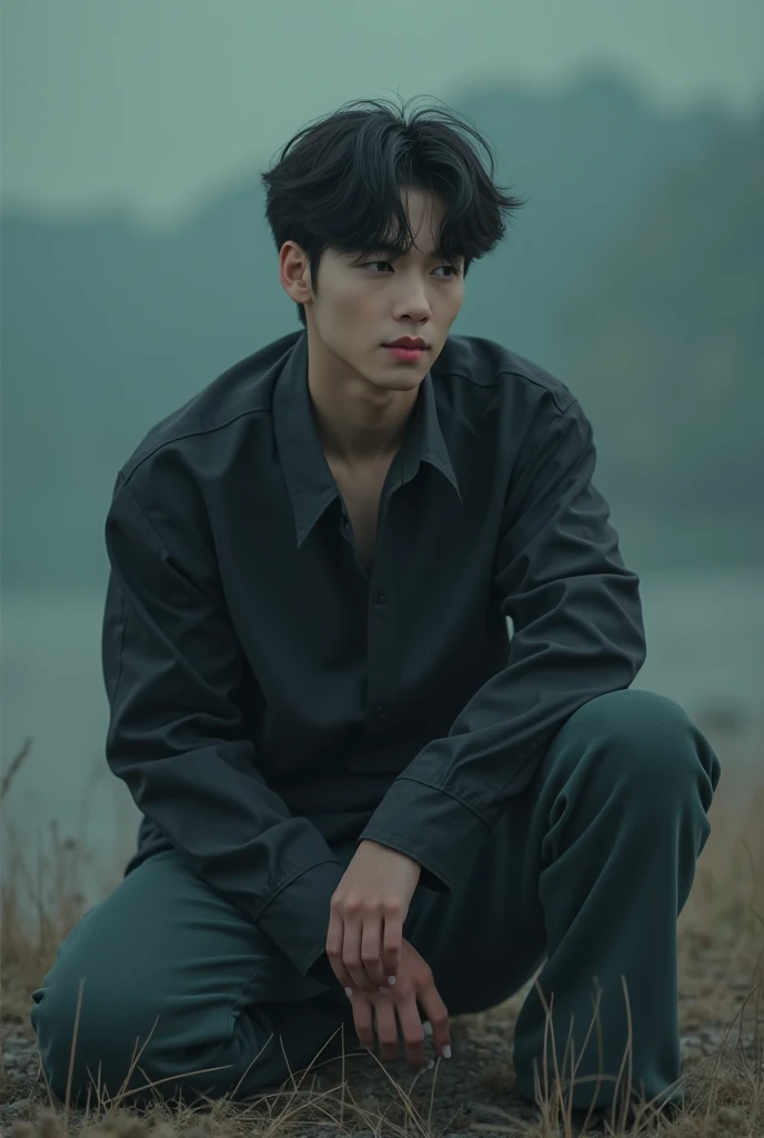 Crie o jeon jungkook do bts de joelhos.