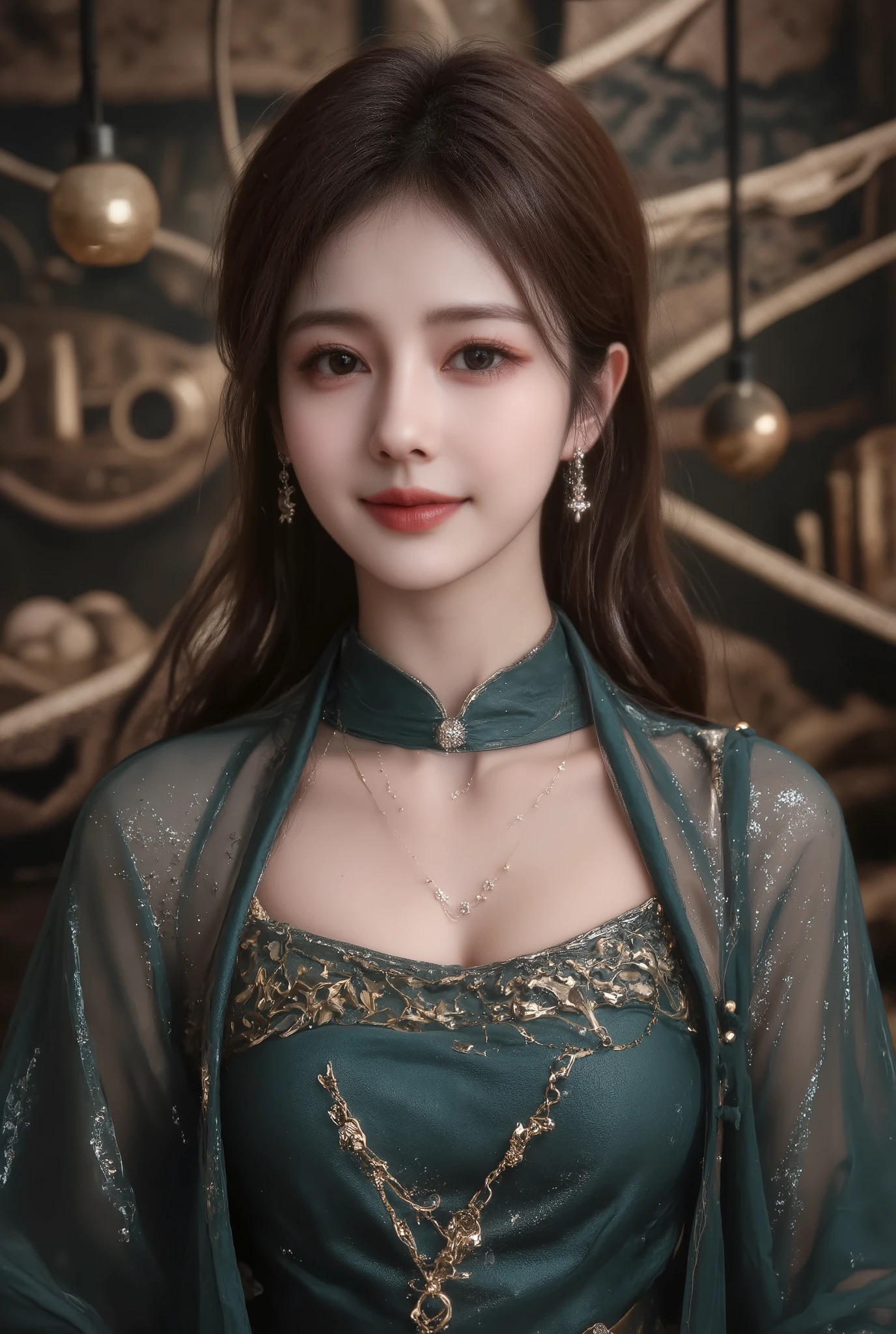 18 year old beautiful girl wearing antique Chinese dress, pink Han Fu, pretty face, sweet, limp, long hair, black, dark eyebrows, cute, big round eyes, cute nose, prominent white skin, high-definition, high-definition, high-definition, multi-faceted view, beautiful jewelry, beautiful clothes, wearing an overcoat.