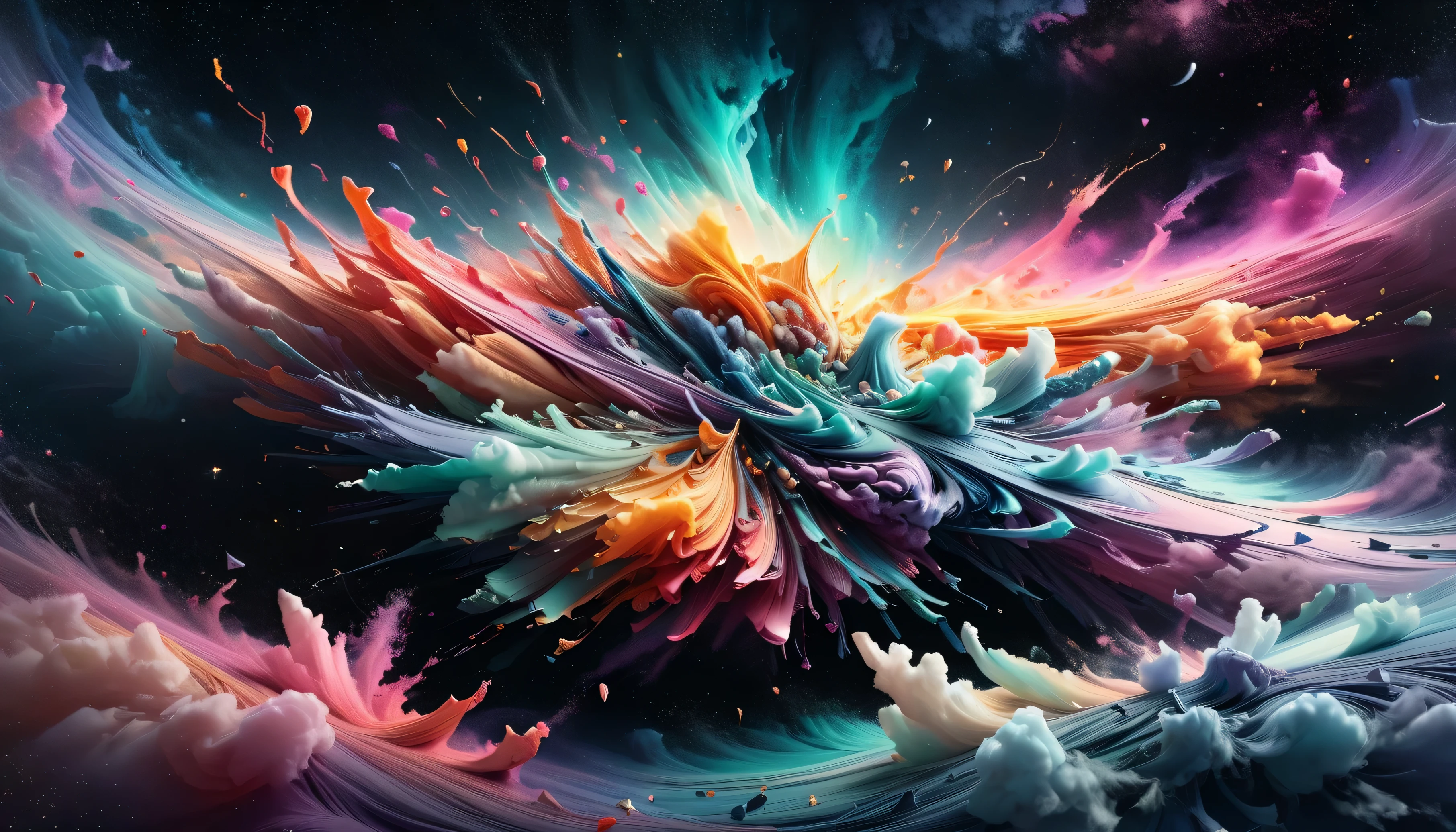 Otherworldly dreams , Edible galaxies , Delicate ingredients , spinning sauce like a misty nebula, Soft light tones, Wonderful atmosphere, Magical lighting , scattered like distant stars ral-drptpl
