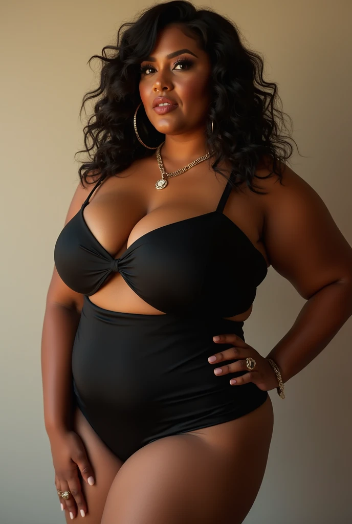 A beautiful and amazing black Brazilian woman，Portrait of the upper body，((huge breasts)), ((huge pregnant)), Kostenlose Lure, schwarzes curly hair, (dark, Shorter, curly hair), Wildes schwarzes langes curly hair, Multiversals Her, Brazilian, Kurzes schwarzes curly hair, Curlyes schwarzes Haar, Lure, wavy hair spread, Barocke Lure, Lure, Curly, poured, curly hair, Hair structure, lockiger Pony full body pic sexy black dress next to swimming pool