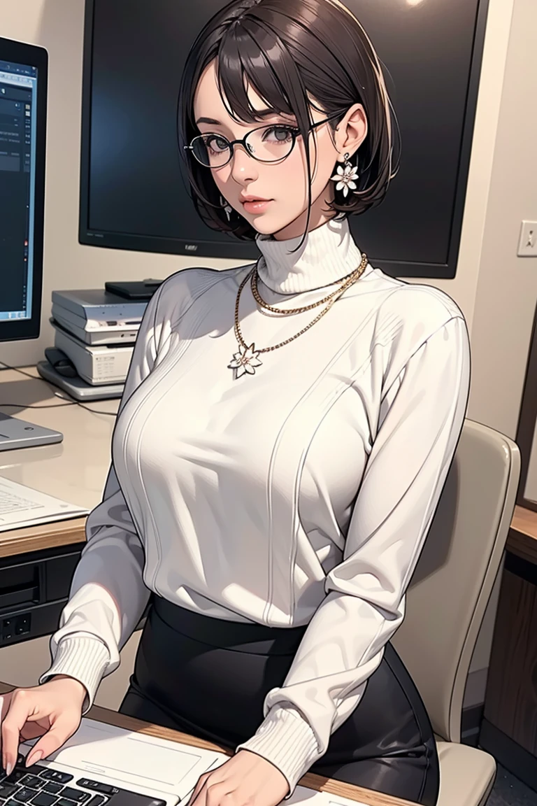 masterpiece, highest quality, (Highly detailed CG Unity 8k wallpaper), (highest quality), (Best illustrations), (Best Shadow), Confused, Realistic lighting, (abyss), Beautiful and delicate shine, Woman working at a construction site,Helmet,Random Pause,((Long sleeve shirt)),Cute freckles on the cheeks,Mole under left eye,There is a woman sitting on the floor with her legs crossed.., wear glasses, Japanese Model, wear glasses on, With square glasses, Young sensual gravure idol, yasumoto oka, A real young gravure idol, no glasses,