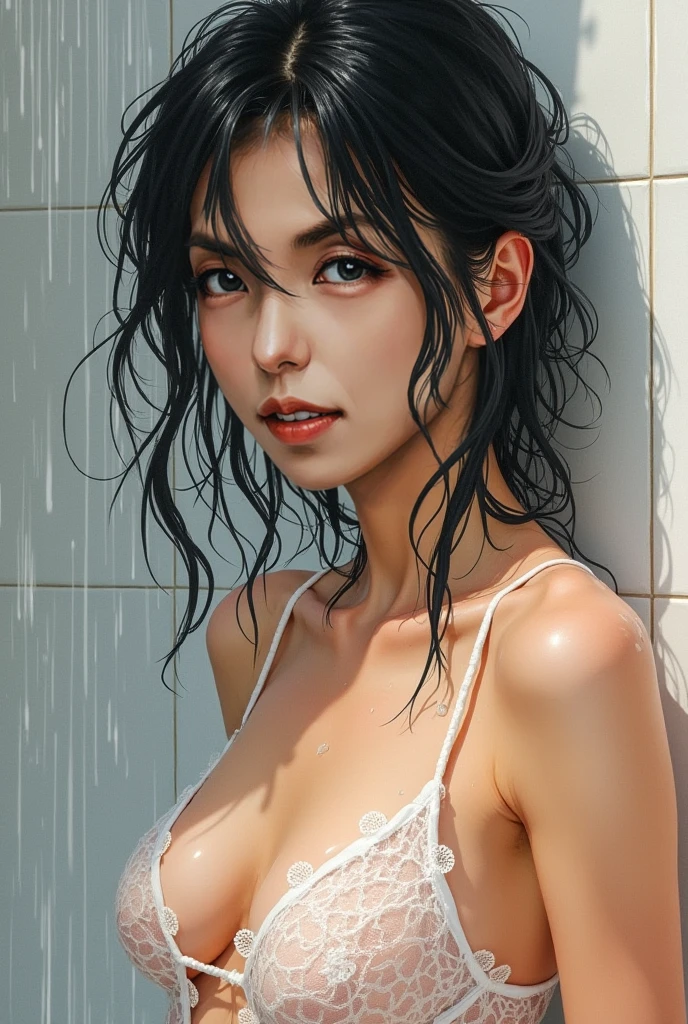 background change. bathroom. shower. realistic. ultra realistic. super realistic. original