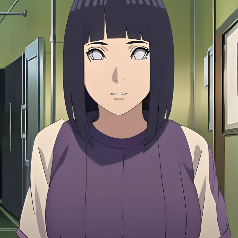 Hinata Uzumaki (NARUTO Shippuden), Long Dark Blue Hair, Hime Cut, White Eyes, Bust: 105cm, Height: 160cm, Training, Training Field
