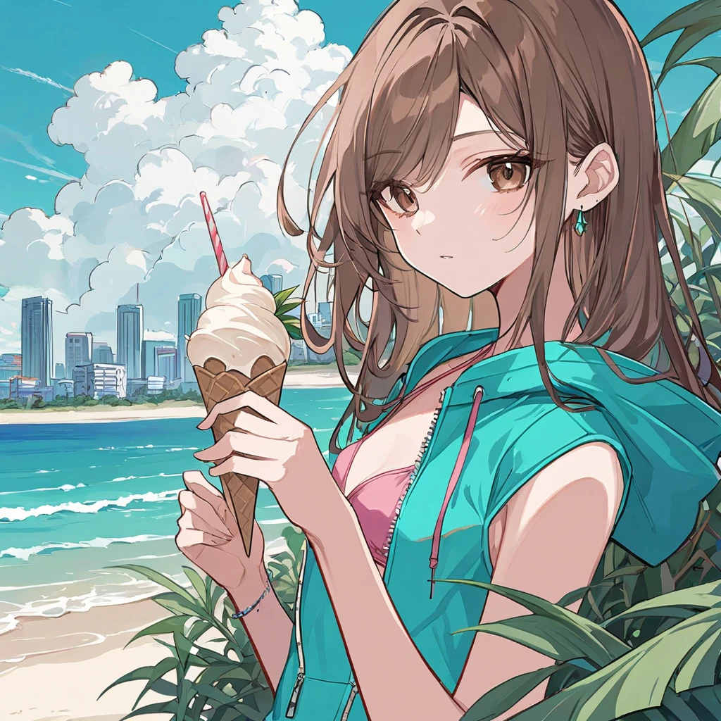 (Shopping Cart Ride: 1.2), Sea, Sandy Beach, Fireworks, School Swimsuit, Thick Eyebrows, (Huge Backpack: 1.5), (Dark Skin: 1.3), Brown Skin, Movie Lighting, Small, Rabbit Ears, (Masterpiece), ((Best Quality)), (Super Detailed), Glossy Skin, Full Body Anime Girl, Clean and Detailed Anime Face, High Resolution Anime Eyes, Five Fingers, Textile Shading, Perfect human structure, perfect anatomy,