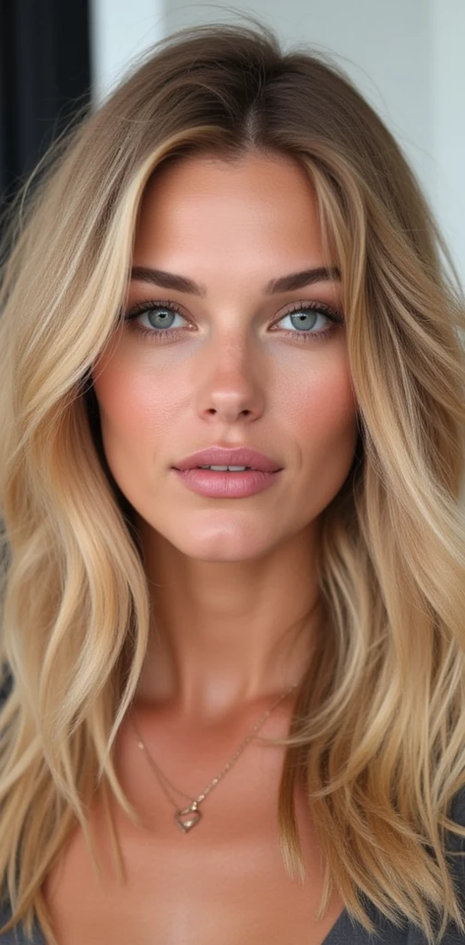 American model Karlie Kloss.
by:
- Color: light blond (#F7F4DC )
- Texture: seeds, silky facials
- Defined length : to the waist
- Style : natural, with a touch of elegance
Eyes :
- Color: light blue (#87CEEB)
- Shape: Almond-shaped, tilted
- Size : big, toning
- : Long, Thick
:
- Color: pale, with a shade of pink (# FFD7BE )
- Texture: suave, plain
- Expressive : uniforme, without imperfections
Lips :
- Color: light pink (#FFB6C1)
- Shape: thin,
- Voluptuous size : medium, provided
Body :
- Silhouette: Athletic, toned
- Height : 1.85 m ( approximately )
- Weight: 59 kg ( approximately )
- Proportions : Pronounced hips and breasts , defined waist
Face :
- Shape: Oval, soft
- : high cheekbones, small nose, defined eyebrows