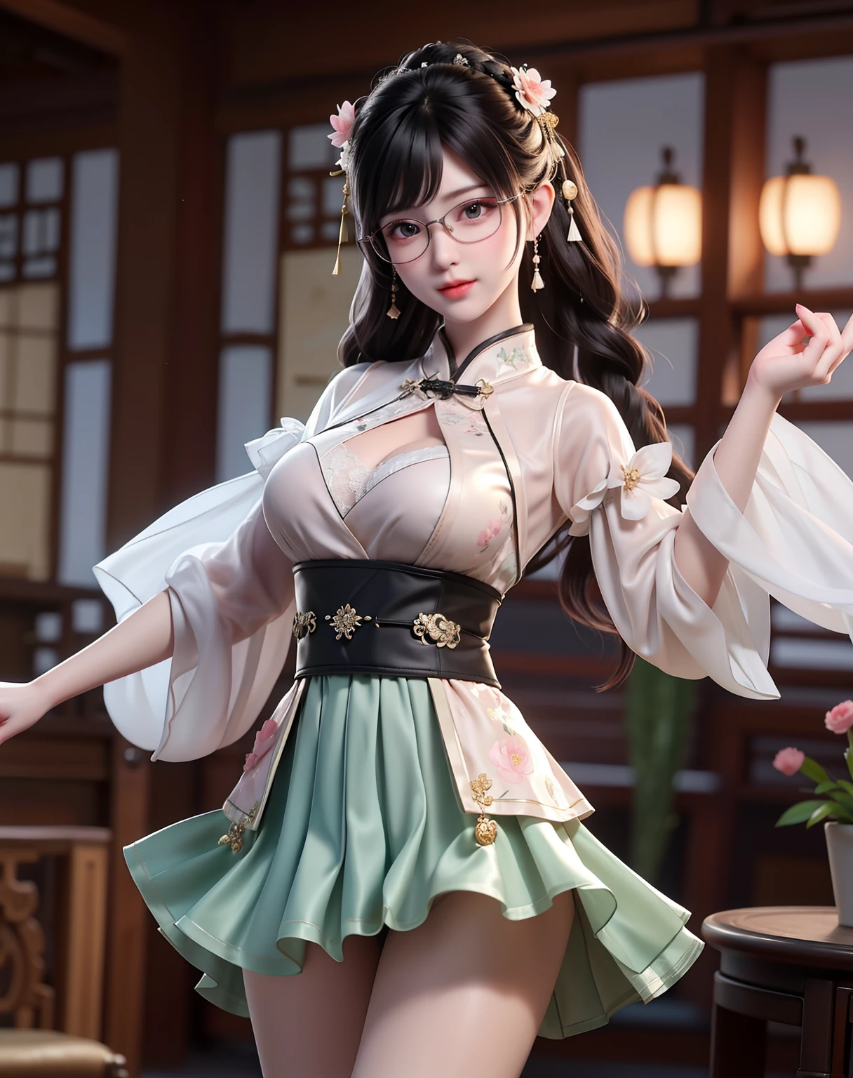 boy touched girl's breast, then had sex with her, she had big breasts and moaned with pleasure, she wear hanfu chinese,Two girl, cute l old, maturbate, big breast, sex kiss breasts her, short skirt, twin tail, CG Unity 8k Wallpaper, in lace thin silk wet , open v chested petticoat, The chest more exposed, detailed hair, green, detail 8k, upper body, ignette transparent fabric flower, A girl, cute l old, maturbate, big breast, sexy, short skirt, twin tail, CG Unity 8k Wallpaper, in qipao chinese open should ignette transparent fabric thin silk wet ,open v chested qipao chinese, eyes realistic sizing, pleated skirt black, (((round face, blush))), ((table corner is hit her crotch)), (precise depiction of (boobs tit) bra silk), ribbon, (stylish glasses, braid) , cloth shirt vignette transparent fabric flower, fishnet stockings, lying on bed , look at viewer behind