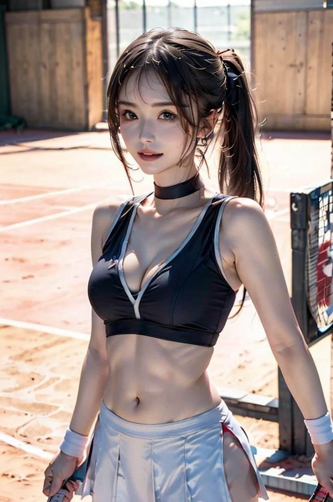 16k quality、top-quality, High resolution, Authentic Photos, (age woman), ((One dynamic female grid girl)),(standing up and doing a vigorous dance、jumping while dancing)、((Full body like))、 Detailed and beautiful lips , (Beautiful hair of golden color、Put your ears out、Bob Hair、white hairband)、Clear and beautiful face and well-proportioned eyes, ( Very beautiful and discreet makeup, Light makeup、well-formed nose、tthin eyebrows), ((Large outdoor stadium at night))、border light, (Soft light, High quality, Smooth and sharp, 10x pixelated, Beautiful eyeshadow: 1.8), (NSFW)、sexually arousing、smil、(G-cup busty cleavage)、(Sexy bikini type blue grid girl costume,Blue costume that reveals the chest、big logo mark、Micro Mini Tight Skirt,White Knee High Socks,Blue long gloves that are close to the skin))、(dynamicposes,Dynamic Poses)、(((Raise both legs high、spread legs wide)))、(((Skirt rises due to violent movements、Show white panties from under the skirt)))、a choker、Cute round face, Voluptuous thighs、Emphasis on the thighs、Hairstyle with bangs、Exposing the tummy、small navel、Delicate body、Slimed、Realistic body、Textured skin、Sweating、Light-reflecting skin、Lean proportions、Model body type、detailed finger、beautidful eyes、long eyeslashes、8Head and body、low angles、Light in the eyes、Smaller face、二重まぶた、Big eyes、lipgloss、Looking at the camera、Background bokeh、Movie lighting and shadows from the front、Light on the face