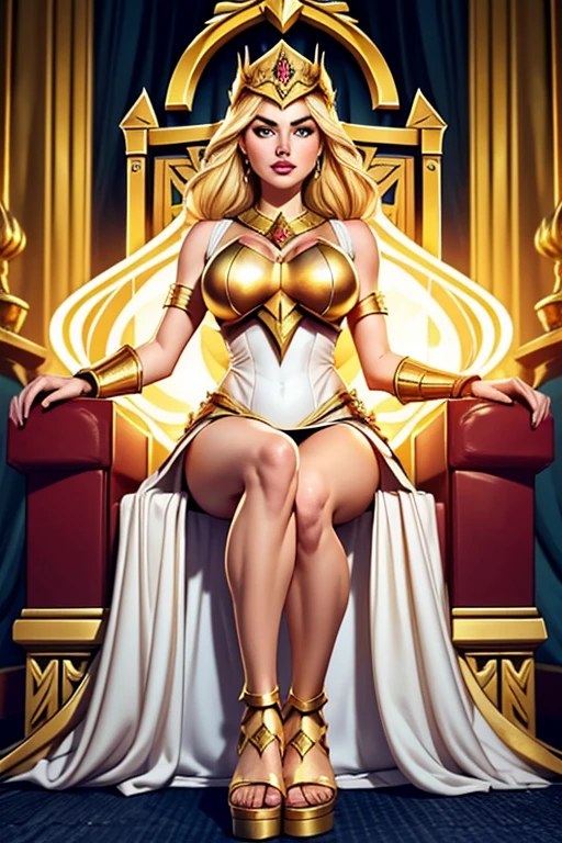 (Hyper Realistic, best quality),8k,(realistic, photo-realistic:1.3), Masterpiece,ultra high res, Stunning, ((35 years old Indonesian Milf Woman:1.3), (Suntan-Skin:1.3), (Athletic_Body-ABS:1.3), (fleshy luscious lips:1.3), (Sitting on a Intricate Futuristic Throne on Space Galaxy:1.3)), ((Gorgeous Long Curly Hair:1.3), (Blonde Hair:1.3)), (Sexy Indonesian Jewels Underwear with Intricate Galaxy Bioluminescen Effects Long Sleeves:1.3), (high detailed skin:1.3), (Cleft_Chin:1.3), (Pubic Hair:1.3), Huge Breasts, Cleavage, (Perfect Face:1.3), (beautiful detailed eyes:1.3), naughty face, looking at viewer, Sexy, full-body,natural lighting, (Film grain, Fujifilm XT3, 8k uhd, dslr, Lens), hollywood lips, wide jaw line, wide lips, narrow beautiful nose, Cinematic, Hyper-detailed, insane details, Beautifully color graded, Unreal Engine, DOF, Super-Resolution, Megapixel, Cinematic Lightning, Anti-Aliasing, FKAA, TXAA, RTX, SSAO, Post Processing, Post Production, Tone Mapping, CGI, VFX, SFX, Insanely detailed and intricate, Hyper maximalist, Hyper realistic, Volumetric, ultra photoreal, ultra-detailed, intricate details, Super detailed, Full color, Volumetric lightning, HDR, Realistic, Unreal Engine, 16K, Sharp focus, octane render
