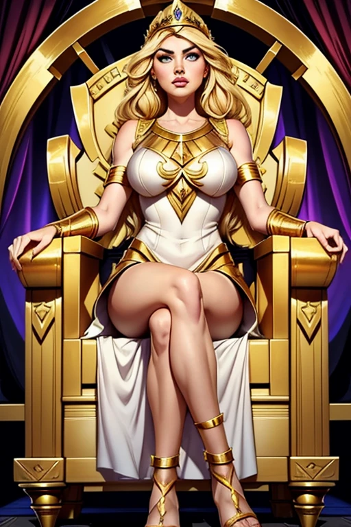 (masterpiece),(best quality),(ultra detailed),(illustration),(an extremely delicate and beautiful,(solo),(girl is supreme almighty goddess of the sky and reproduction),(giganticboobs:1.3),big ass,(curvy),4fingers and 1thumbs,boyish,(shiny hair),(short hair),((flipped hair)),(((crossed bangs))),(blonde hair),blue eyes,(shiny skin),(gold supreme goddess tiara),((golden stomach tattoo)),BREAK,(sapphire blue supreme goddess cloak),(((sapphire blue supreme goddess armor))),cleavage,stomach,(sapphire blue supreme goddess thong),(sapphire blue supreme goddess elbow gloves),(sapphire blue supreme goddess thighboots),((in the great temple of the sky))