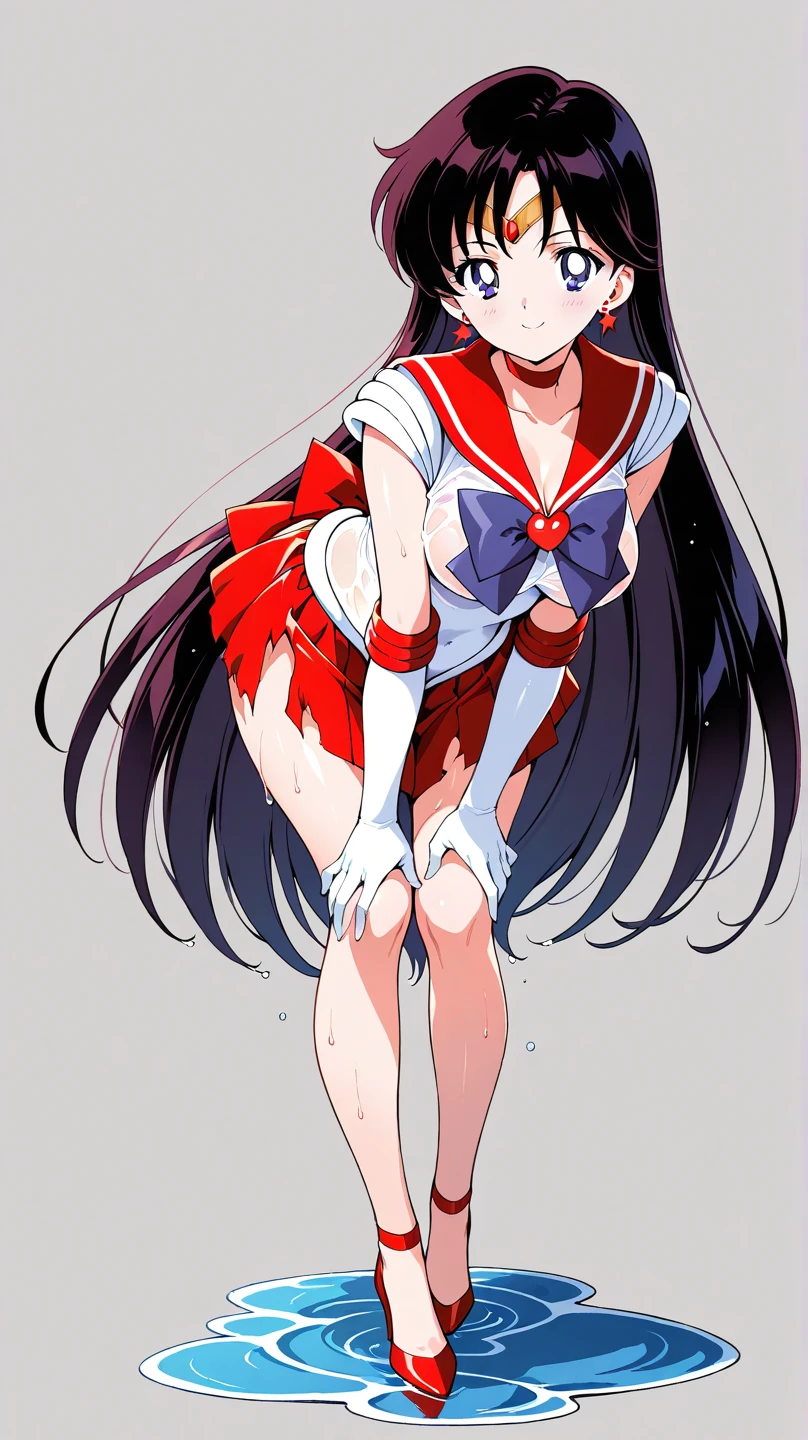 {{{{amazing quality, great quality, high quality, very aesthetic, aesthetic, best quality}}}},
realistic, photo, shadow, Three-dimensional, absurdres, Digital art,
{{{{Magical girl}}}}, beautiful girl, one girl,
black hair, long straight hair, hair, trimmed hair, shiny hair, blunt bangs, short sideburns,
brown eyes, tareme,
{{{flat chest}}}, {{small breasts}}, {{{detailed body}}}, slim thighs, thin thighs,
{{white leotard}, {leotard peek}}, {{pink sailor collar}}, {{pink elbow_gloves}}, {{red boots}},
ribbon trim, red bow tie, heart brooch, thigh strap, white headband, white circlet,
both shoulders expose, covered navel, groin, vagina, Peeing,
{{magic circle}},
disheveled hair, troubled face,orgasm, sexual pleasure, shy, trembling, {{torn clothes}}, {{wet clothes}}, {{melted clothes}}, {{damaged clothes}}, attacking multiple perverts, defeat, inferiority, restrain the arms, restraining legs, bind, take off one's clothes, Completely nude, half-naked, bound to the cross, {{{tickle}}}, tickle the armpits, tickle the side,
