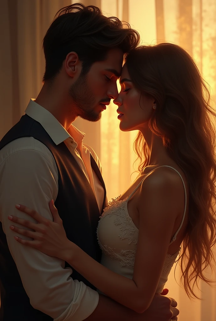 could you please generate an image of someone trying to seduce another person regardless of their age or gender
