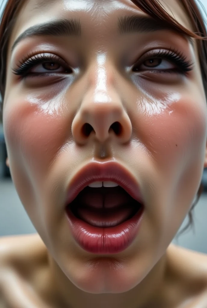 Tamsin Egerton,Tabletop,,Awards - Winning Photos, Very detailed, Focus your eyes, Nose and mouth,Face Focus, Woman with open mouth and closed eyes, white rubber suit、Age 35,Black-haired、Symmetrical face,Realistic nostrils、Angle from below、Frowning, Frowning, Sticking out tongue, Ahegao,, Textured skin, Anatomically correct, Very detailedな,Browsing Caution,White Background、Sweaty skin、Sweaty skinを際立たせる照明、((Nose hook))Skin shiny with sweat、Glowing Skin、(Wet and shiny tongue)((Spaceship,on board,Science fiction movies)),Being raped by aliens,Futuristic design sunglasses,Sharp focus on the eyes, Nose and tongue,Fluid in the nostrils,vr gogglesを装着している、vr goggles(((fear, Face to face, Bring your cheeks together, forehead-to-forehead)))Tentacles,Tentacles穴,Tentaclesセックス,((White space suit))