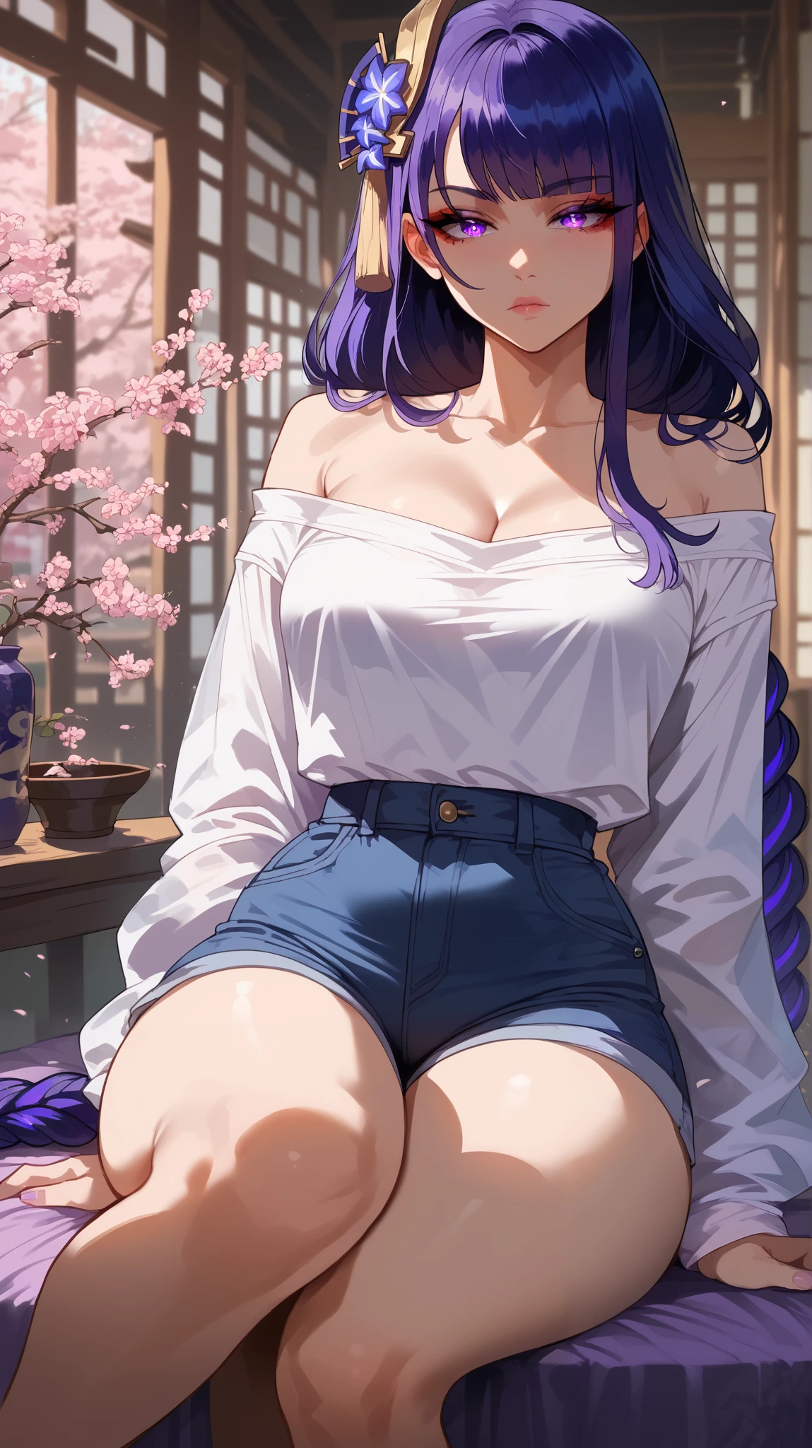 korean beauty，Delicate and beautiful hair, eyes and face，Realistic，Big and big ass,sexy look,  (big),