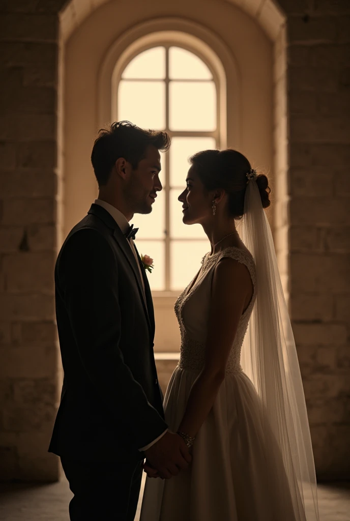 Modern Wedding Photo  cinematic and realistic