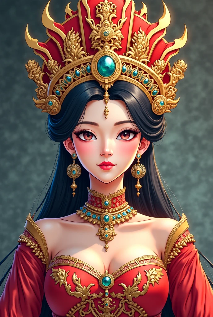Asian Goddess of Divination crystal 30th Generation Upper Body