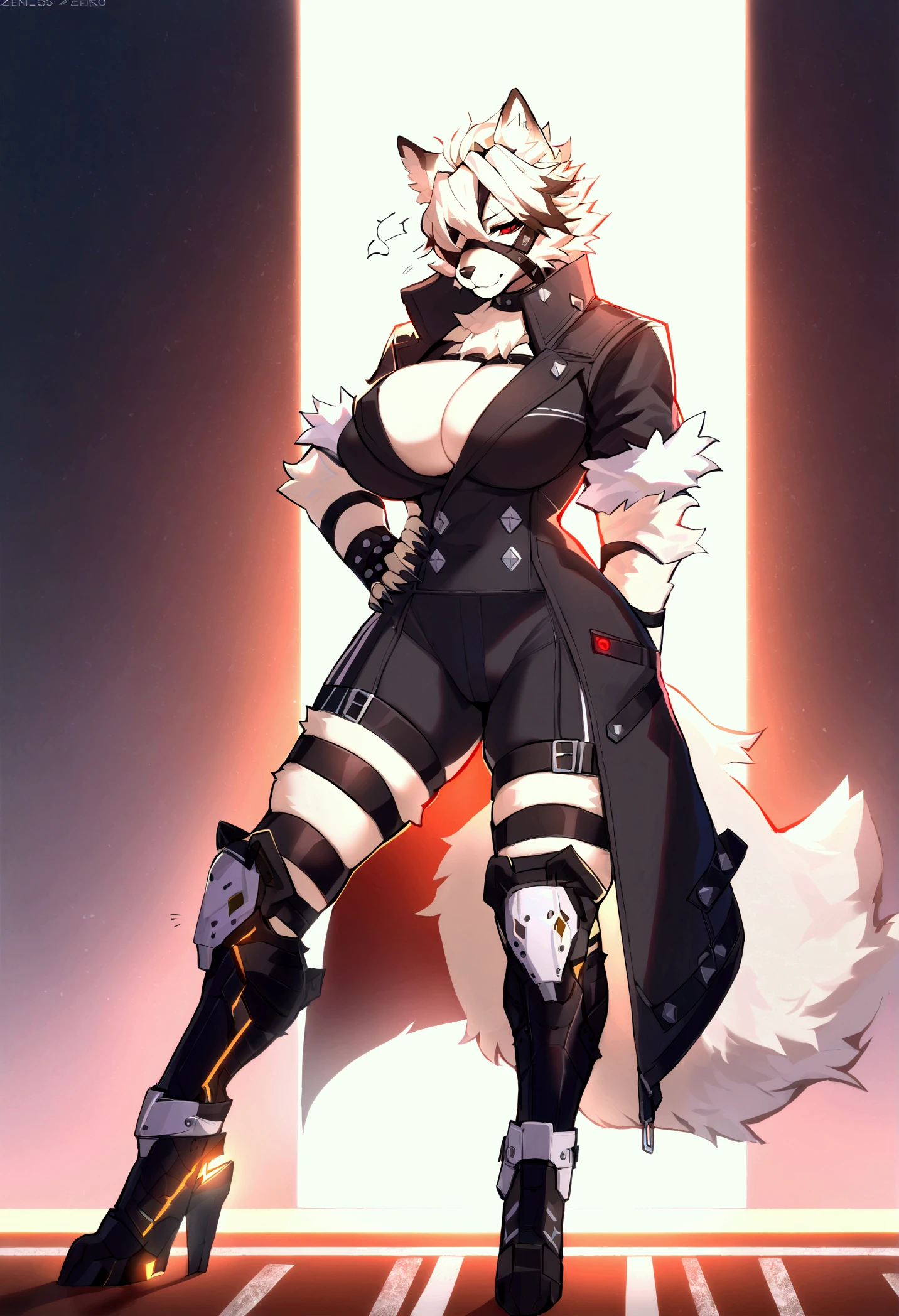 1 girl, massive breasts and hips and butt, undersized clothes, any outfit, any poses, doing anything, any fur color and pattern,any eye colors and pupils, night, alone, armed or uunarmed, any weapon, sci-fi weapons