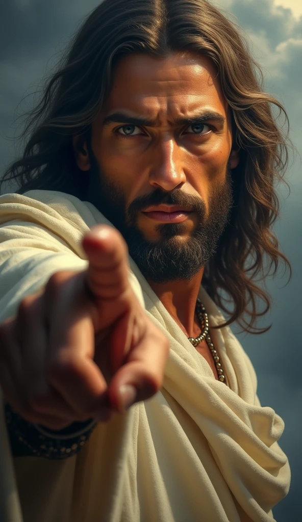 Imagem de jesus olhando para a terra