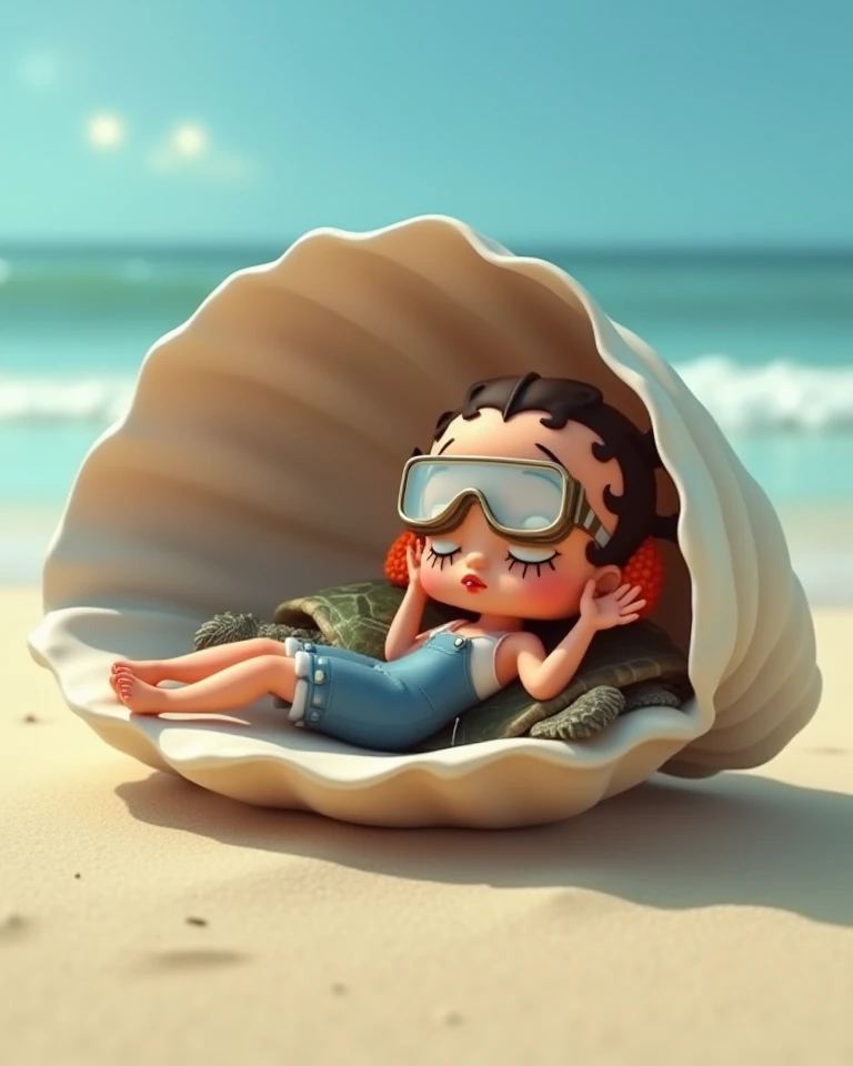 Mermaid, summer theme, seaside, childlike, Miyazaki style --auto --s2