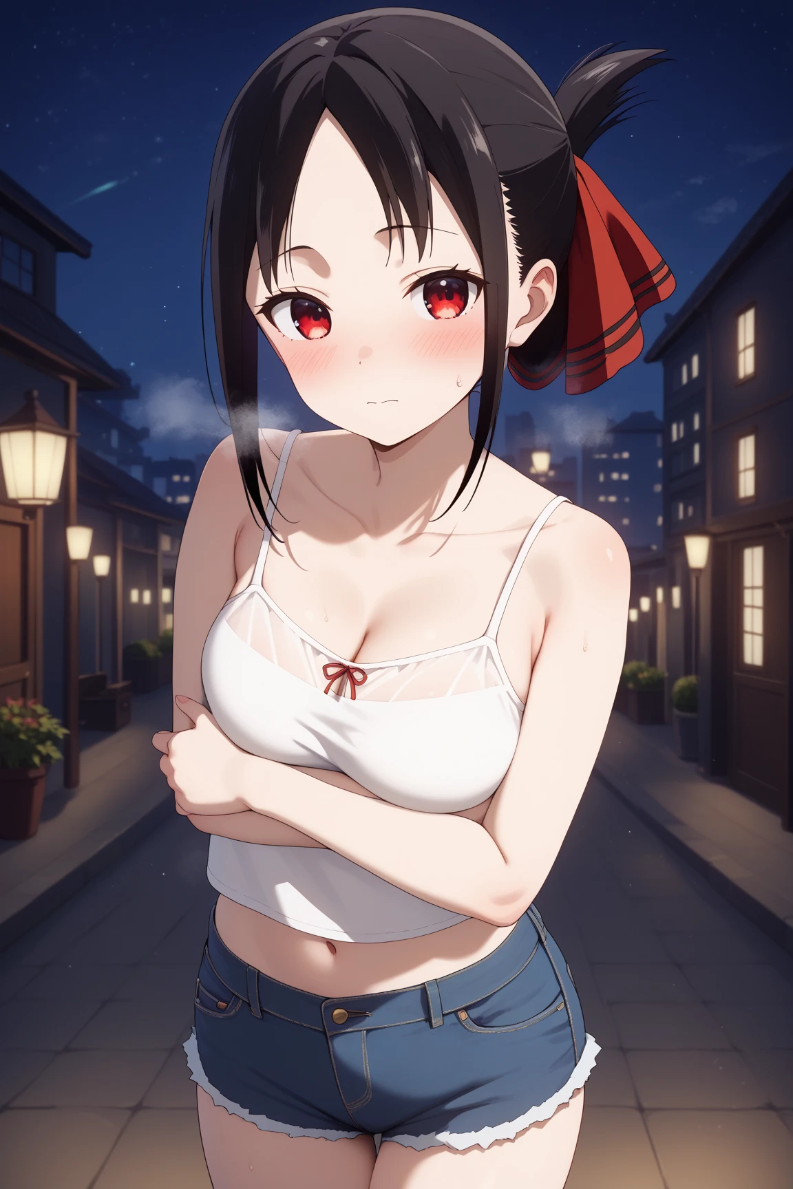 Kitasan Black,smile、looks happy、(naked:1.9),Outdoors、blue sky、(Wearing a collar:1.5)、Earrings、Earrings、bracelet,(masterpiece, Highest quality, Highest quality, Official Art, Beautiful and aesthetic:1.2),(Ultra-detailed),Open your mouth,(Steam coming out of the sides:1.5),(Cowboy Shot)、(Beautiful Face:1.4)、(Peeing:1.5)、Up from the bottom、Sweat、Facing forward,(最高のsmile:1.5)、全naked,Full nudity、navel piercing,Short Hair,((Slim figure))、(3 year old girl)、,(Small breasts:1.5)、shaved pussy,(nsfw:1.5),、(Hands on hips)、Highest quality、Very detailed、Animal ears、全naked、Full nudity