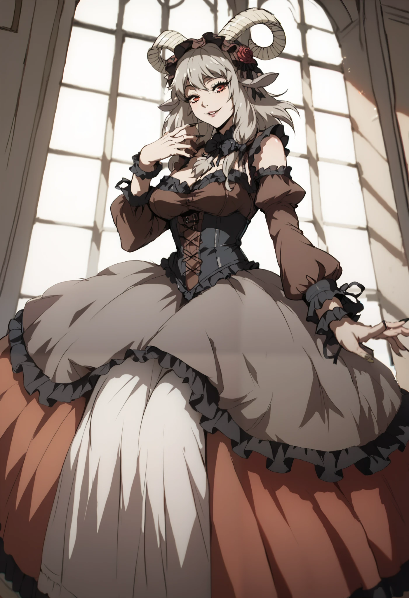 Baphomet in a ta dress.