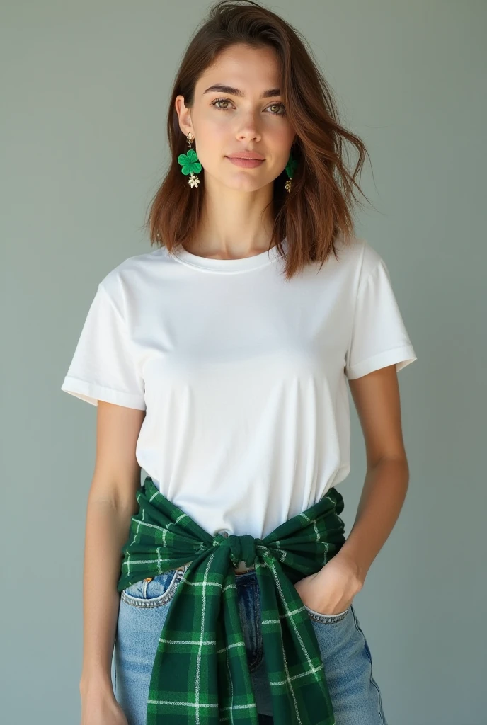 ((Pre-teen)), beautiful girl, model body, freckles on her face, light_green_eyes, small breasts, large earrings, t-shirt, skirt with black tights, cloth shoes, full body, shot from below, very white skin , very long hair, wavy hair, blonde hair, ancient ruins, photorealistic, indirect lighting, volumetric light, ray tracing, hyper-detailed, best quality, ultra-high resolution, HDR, 8k