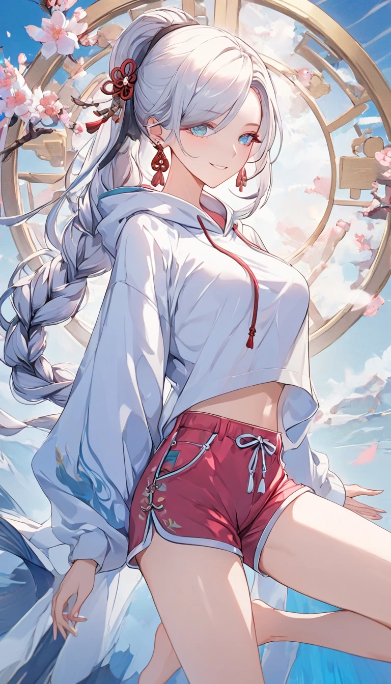 Photo of Anna of Arendelle wearing white gym clothes, legal, Mostrar seios, seios enormes, Alto, pernas sexy, bursting seios enormes com o bico do beido sem o surdian
