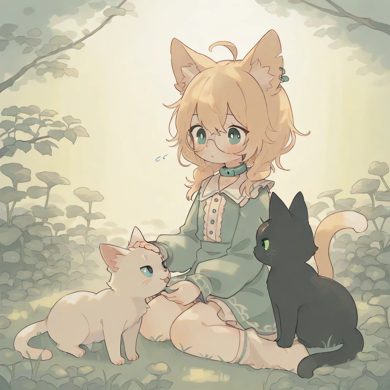 (masterpiece), (best quality), (ultra-detailed),
animal, cat,
