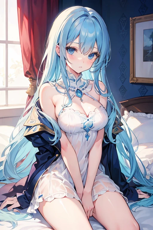 (Masterpiece, Best quality, Ultra-detailed, A high resolution), Perfect face, side-lighting, Glossy glossy skin, 裸露的女 ,Masturbation, Light blue pubic hair,Masturbation,with no underpants,Revelation,legs separated, Lateral breast exposure, Chest exposure, Scratches, Vaginal opening, Revelation ,Vaginal opening, legs separated,Scratches,with no underpants,Revelation,The vaginal opening is exposed,Vaginal opening valgus,Scratches,Masturbation,masturbated,masturbated ,The vaginal opening is visible,,
eBlue eyes , High heels, hair adornments, bangs, Light blue hair, Butterfly hair ornaments, Kamisato, Kamiasto ayaka \(heytea\),