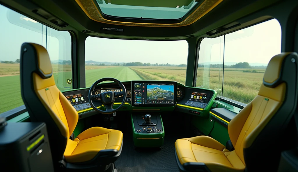 2025 John Deere interior - SeaArt AI