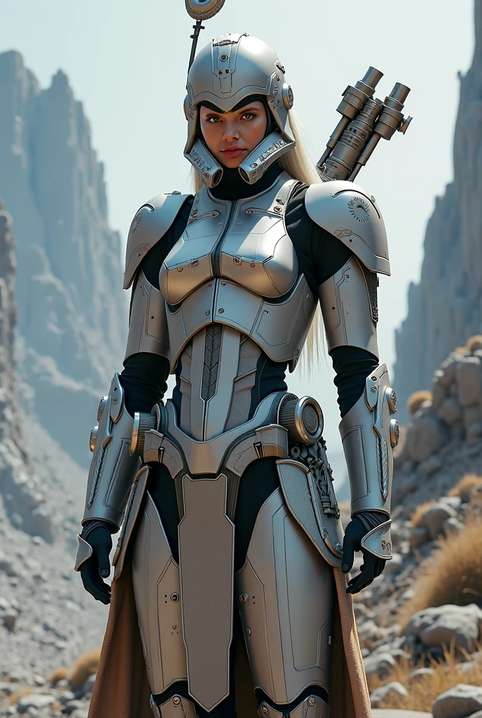 (elsa jean), wearing Fallout vaultsuit, patrolling the Mojave wasteland, ultra quality, realistic light, realistic shadows, path tracing, ray tracing, radiosity, ambient occlusion, volumetric lighting, specular reflection, diffuse reflection, lumen reflections, glare, global illumination, realistic light, realistic shadow