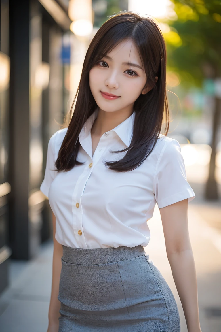(1milf:1.37, night situation:1.37), (Realistic, Photorealistic: 1.37), (Masterpiece, Best Quality: 1.2), (Ultra High Resolution: 1.2), (RAW Photo: 1.2), (Sharp Focus: 1.3), (Face Focus: 1.2), (Ultra Detailed CG Unified 8k Wallpaper: 1.2), (Beautiful tan Skin: 1.5), (tan Skin color: 1.5), (Hyper Sharp Focus: 1.5), (Ultra Sharp Focus: 1.5), ( Beautiful pretty face: 1.3), (Japanese actress face:1.3), (super detailed background, detail background: 1.3), BREAK, a very cute and beautiful Japan pictures of women, (sexy model), professional attire, (38 years old: 1.1), portrait of a girl with a bright smile, upper body image, When viewed from the front, the composition is symmetrical, (dramatic lights: 1.3), (backlight: 1.3), lighting that covers the whole body, looking straight at you, natural posing, arms behind back:1.3, break, (mahogany thin hair: 1.2, wavy bob hair:1.2), dark brown eyes, beautiful eyes, princess eyes, ((mahogany hair:1.3)), bangs, Hair between eyes, (voluptuous:1.47, curby), (medium-breast;1.37, sagging breasts:0.95), (thin waist: 1.05), (detailed beautiful girl: 1.4), BREAK, (Chest squeezed together, View viewer, (school girl outfit;1.37, white collared shirts:1.37, black box-skirt:1.37, detailed clothes, attractive look)), Solo, Parted lips, Red lips, (shiny skin:1.3, oily skin:1.3), BREAK, (resort pool background:1.25, simple background:1.25), (Dishonest laughter, light seductive smile:1.15, cute smile:1.15), ((Perfect Female Body)), (Upper Body Image:1.3, bust-up-potrait:1.3), Frame Head, Perfect Anatomy, Perfect Proportions, 8.5 Life-Size, Face Focus, Ultra Realistic Photo, Hyper Sharp Image, Hyper Detail Image,