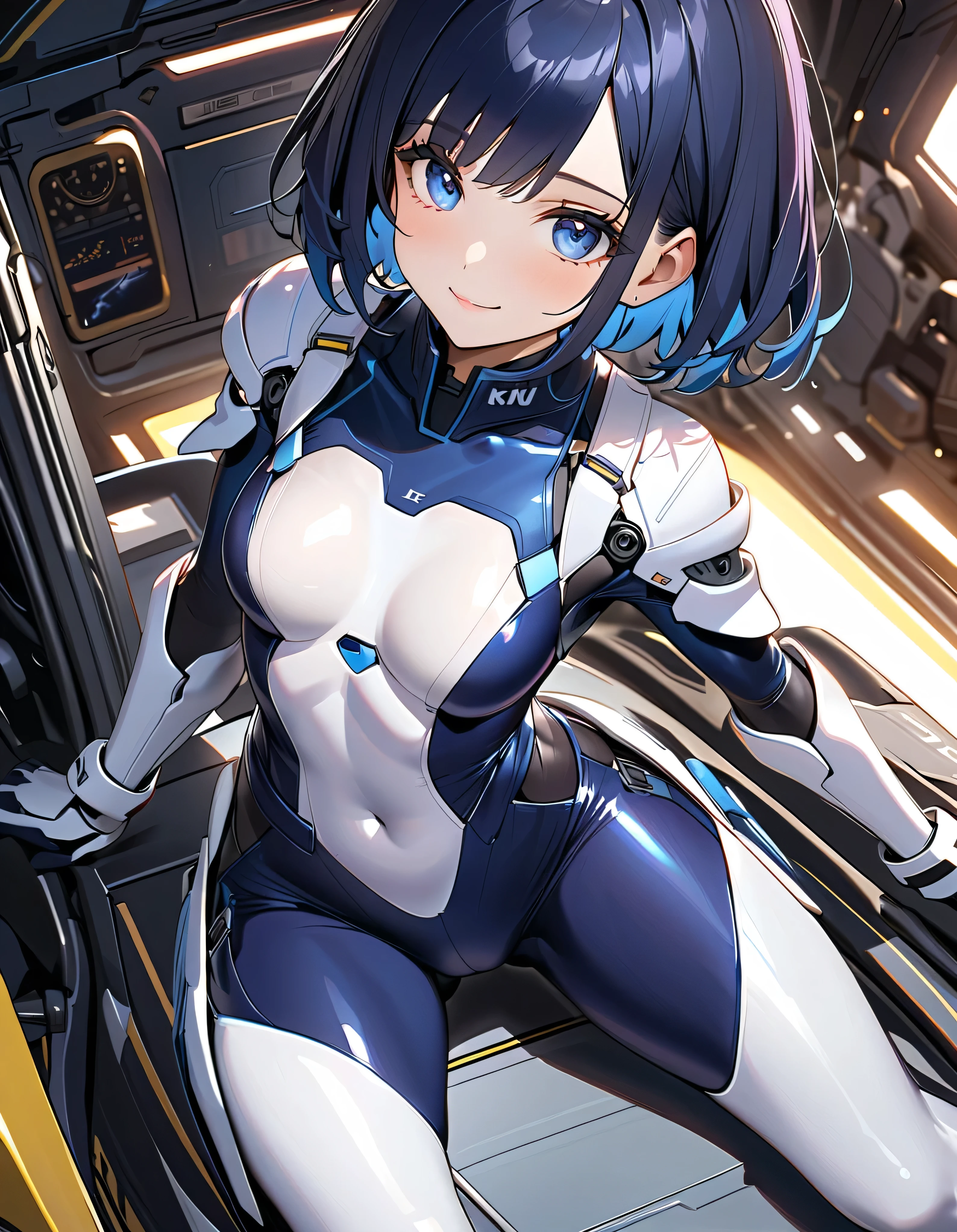 Milf, woman in a futuristic suit, highly detailed face, cool, mom, tomboy, very large breast, (Milf), mature face, (mature female), cybersuit, anime girl wearing tight suit, milfication, Elegant body, navel focus, naked body, gloves, earrings, science fiction, female protagonist, standing, volumetric light, detailed lighting, detailed textures, oppai cyberpunk, biomechanical oppai, masterpiece, best quality eyes, sci-fi background, futuristic landscape, low angle, smooth surface