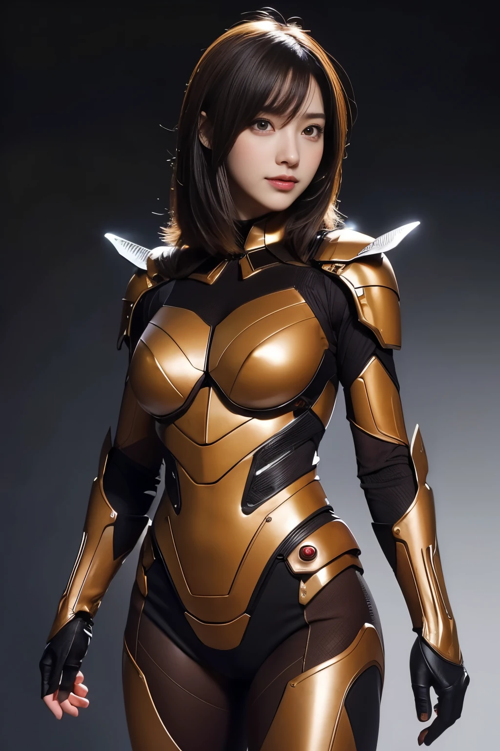 (High resolution,masterpiece,highest quality,Very detailed CG, anime, official art:1.4), realistic, photograph, amazing detail, all complicated, luster and luster,great many layers, 8k wallpaper, 3D, sketch, cute, figure,( alone:1.4), perfect female proportions,villain's daughter, (Fusion of dark brown cockroach and lady:1.4), (brown cockroach form lady:1.2), (brown cockroach woman:1.2), (Fusion:1.2), (alone:1.4), (evil smile:1.2), muscular, abs, (Cockroach brown exoskeleton bio insect suit:1.4), (Cockroach brown exoskeleton bio insect armor:1.2), (brown transparent cockroach feathers:1.4), (brown cockroach antenna:1.3),